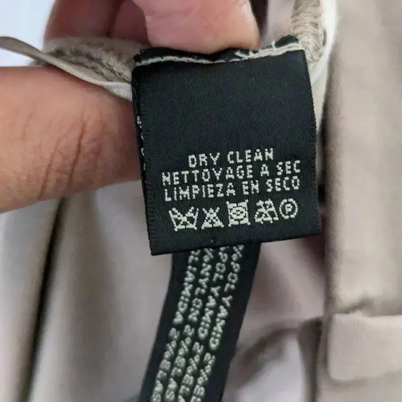 Ralph Lauren Black Label Women's Size 6 Wool Blend Dress Pants Taupe St Wide Leg - Picture 6 of 12